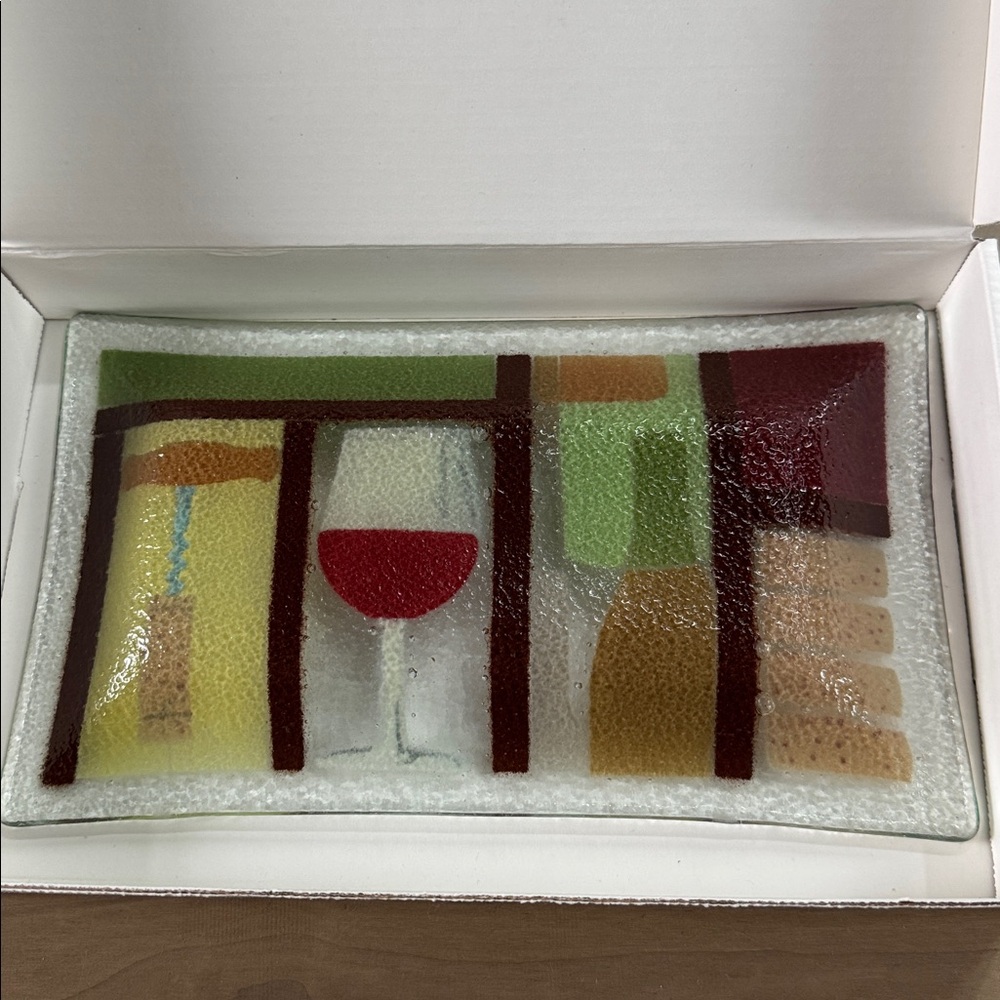 Colorful Glass Serving Platter - Picture 7 of 7